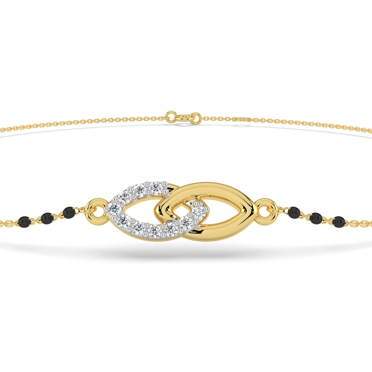 Eternal Bond Lab Diamond Mangalsutra Bracelet