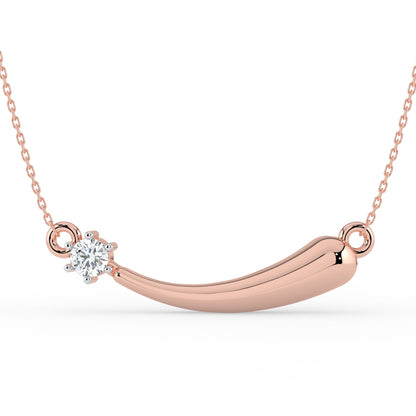 Curve Bar Lab Diamond Necklace