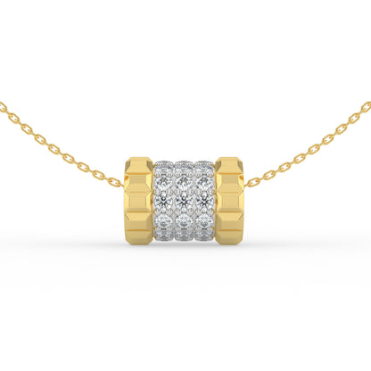 Volvere Spinning Lab Diamond Pendant (With Chain)