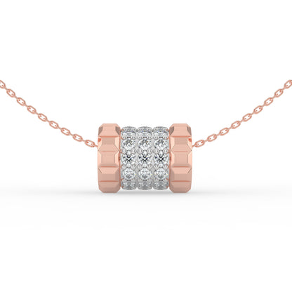 Volvere Spinning Lab Diamond Pendant (With Chain)