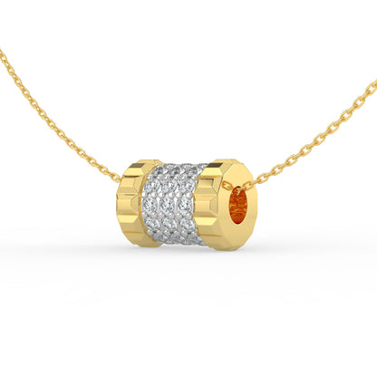 Volvere Spinning Lab Diamond Pendant (With Chain)