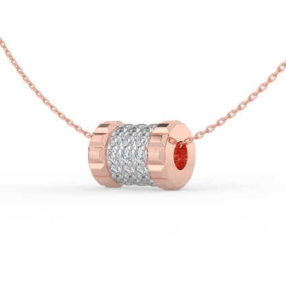 Volvere Spinning Lab Diamond Pendant (With Chain)