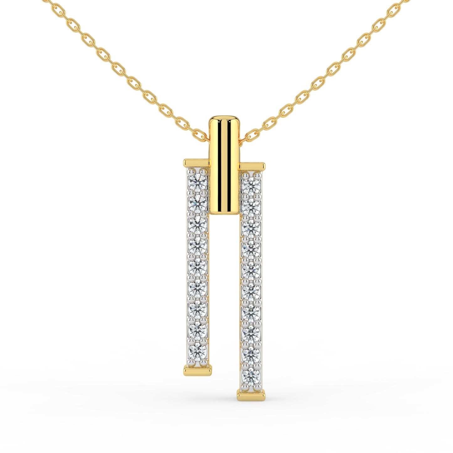 Nocturne Glow Lab Diamond Pendant (With Chain)