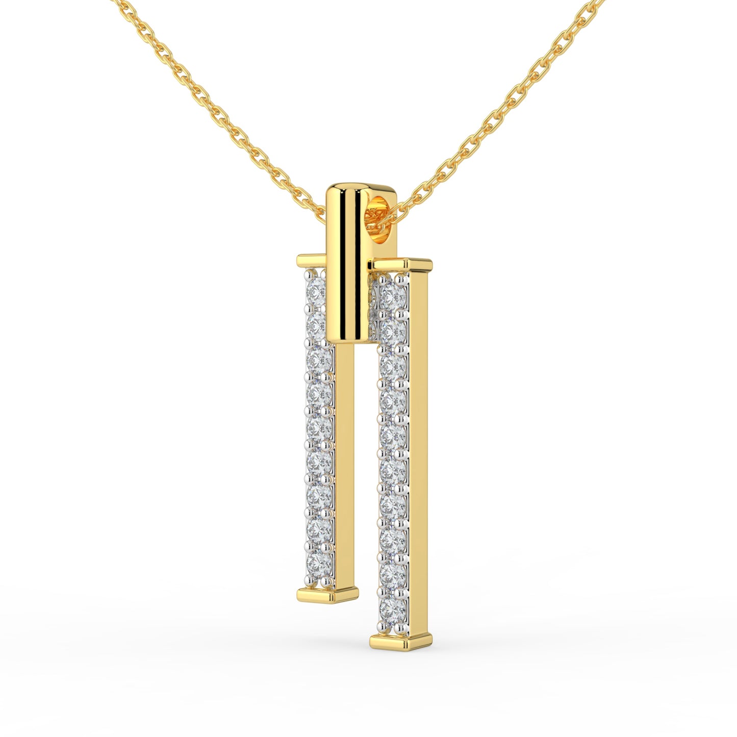 Nocturne Glow Lab Diamond Pendant (With Chain)