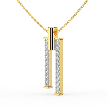 Nocturne Glow Lab Diamond Pendant (With Chain)