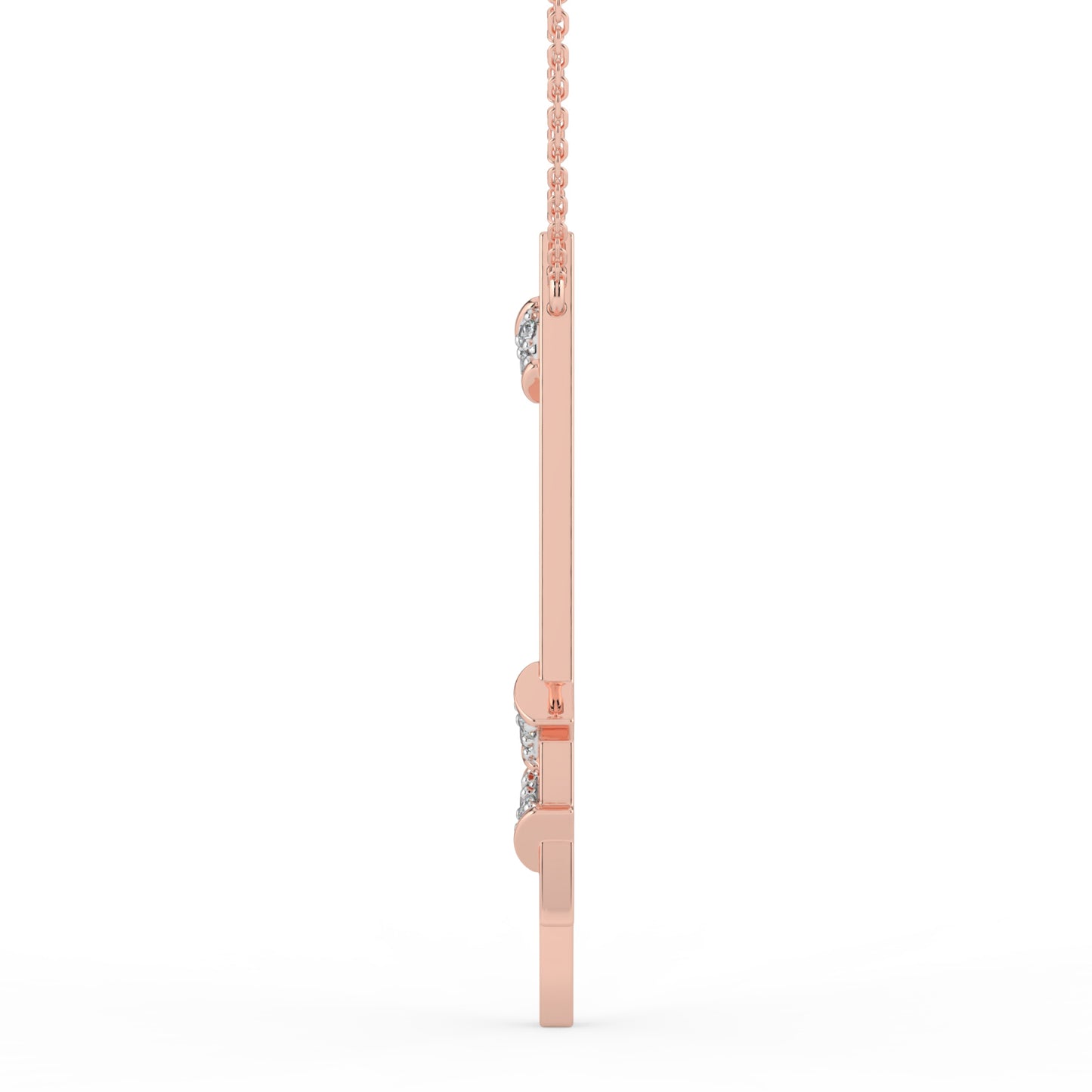 Aurora Lab Diamond Bar Necklace