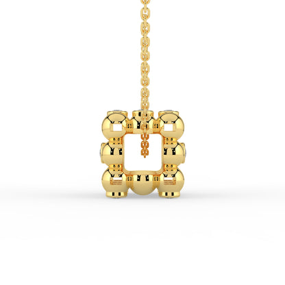 Pixel Lab Diamond Pendant (With Chain)