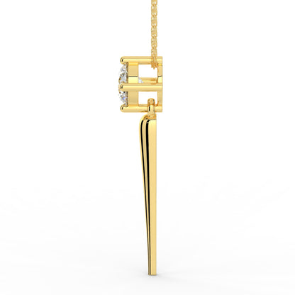 Solace Solitaire Diamond Pendant (With Chain)