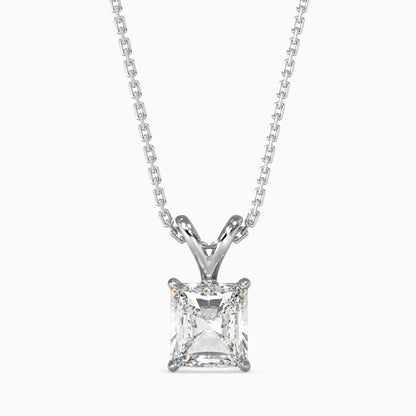 25 Cent Radiant Solitaire Pendant