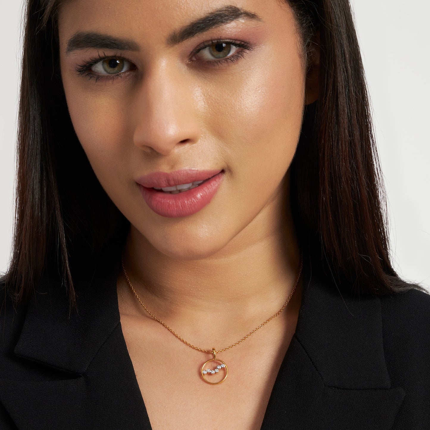 Gilded Radiance Pendant (With Chain)