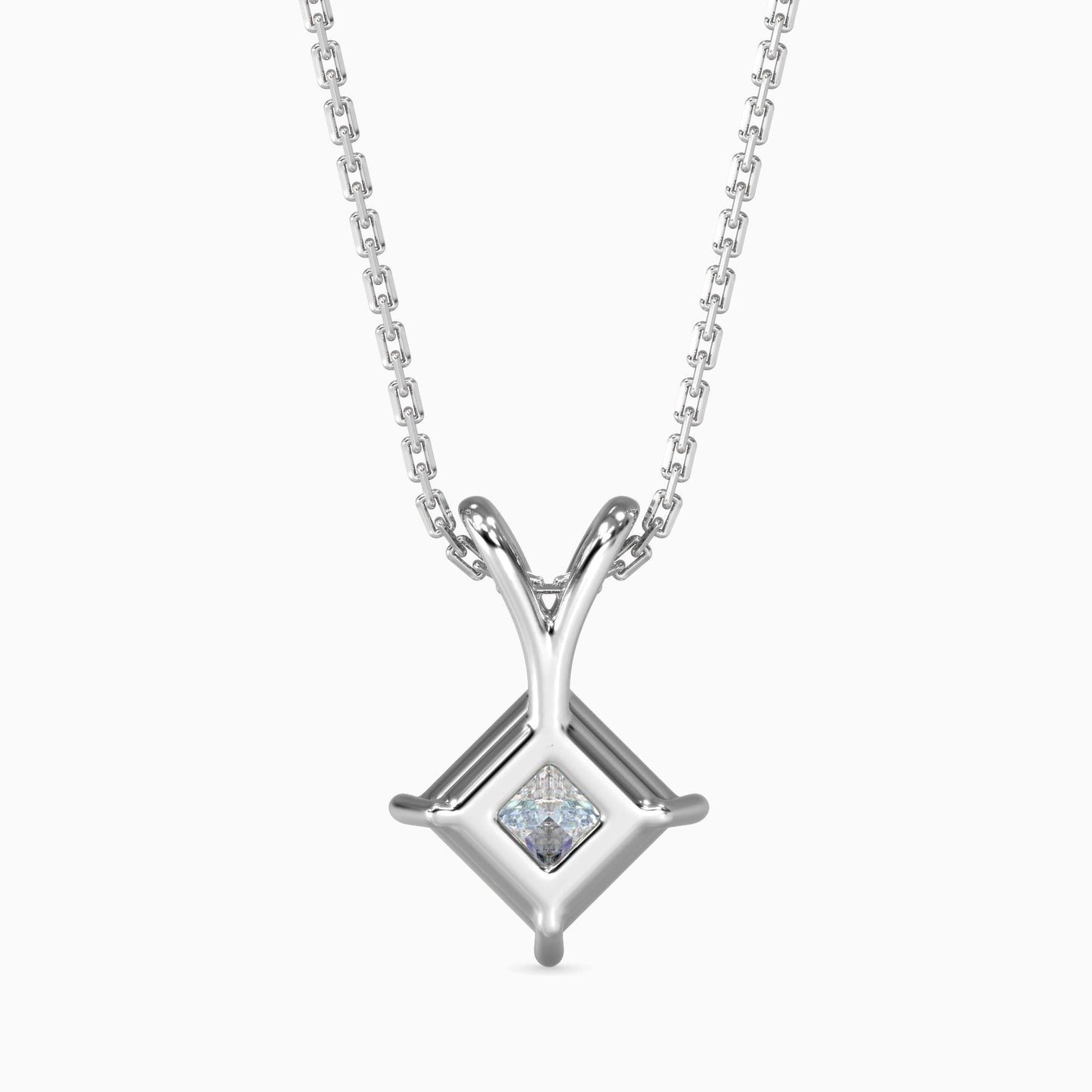 25 Cent Princess Solitaire Pendant