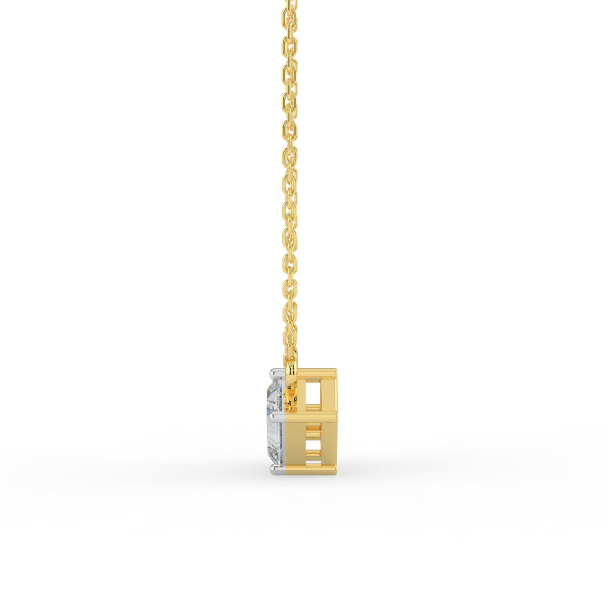 Gema Dual Stone Lab Diamond Necklace