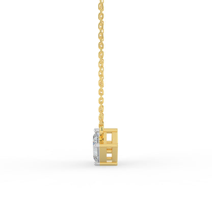 Gema Dual Stone Lab Diamond Necklace