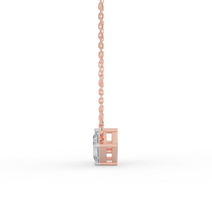 Gema Dual Stone Lab Diamond Necklace