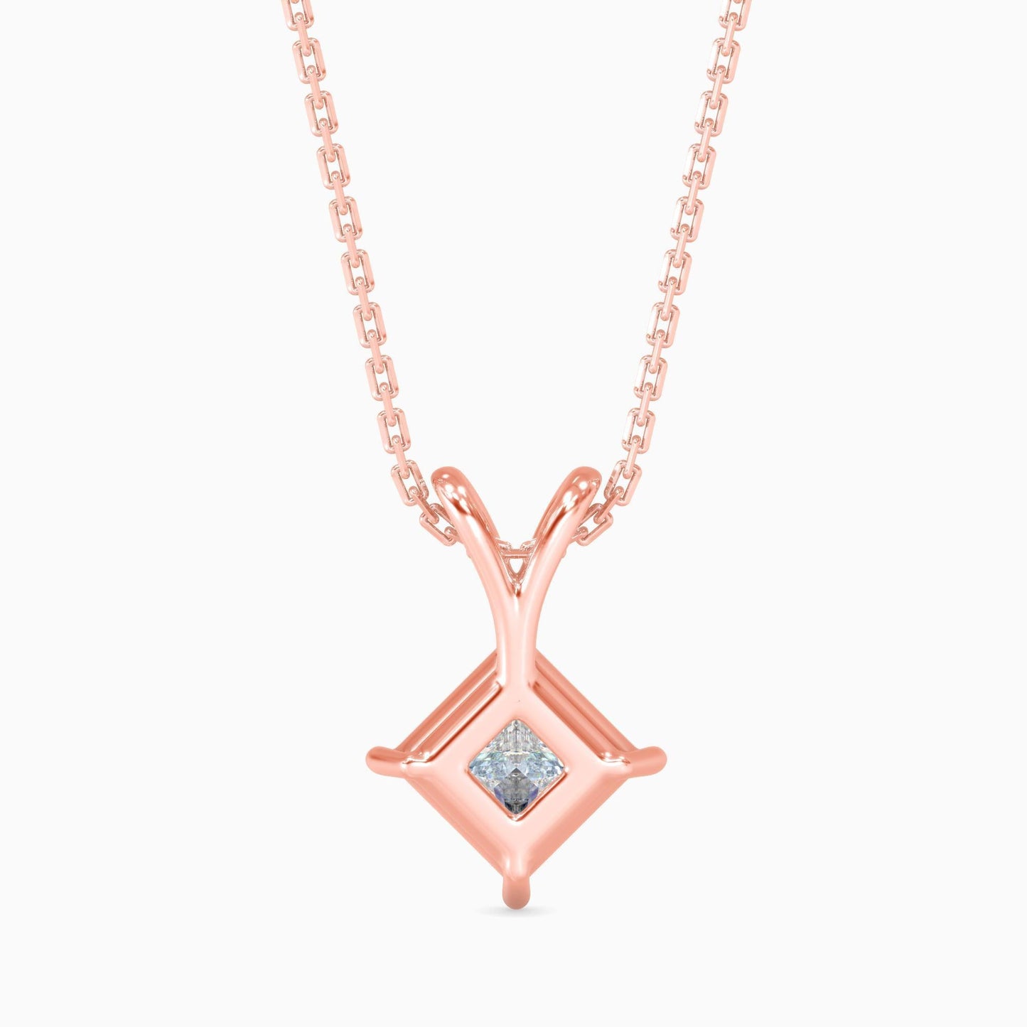 25 Cent Princess Solitaire Pendant