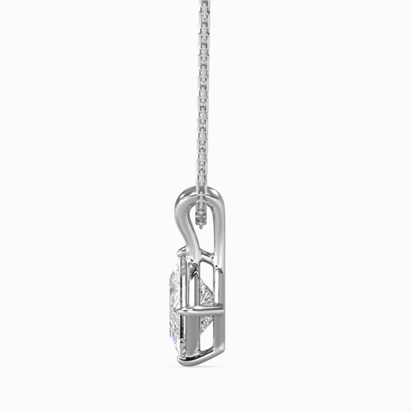25 Cent Princess Solitaire Pendant