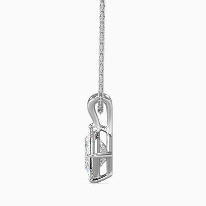 25 Cent Princess Solitaire Pendant