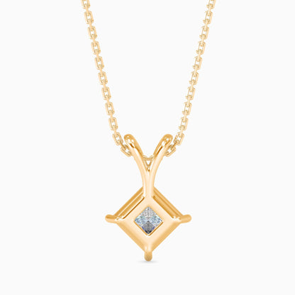 25 Cent Princess Solitaire Pendant