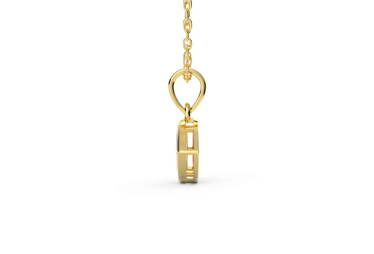 Classic Evil Eye Lab Diamond Pendant (With Chain)