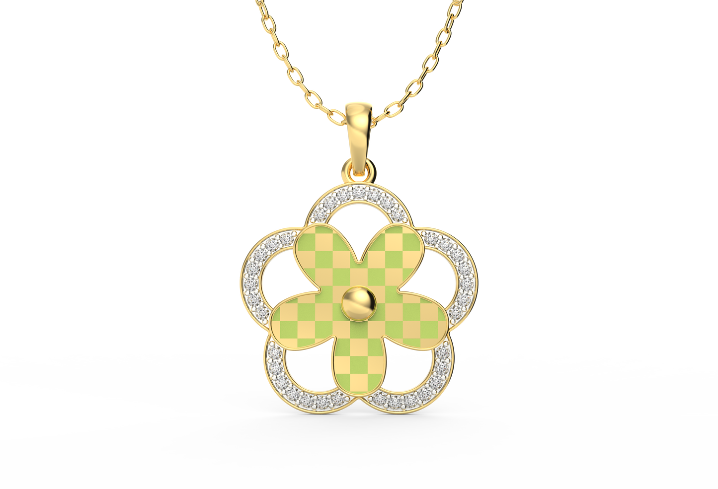 Blossom Siesta Lab Diamond Pendant