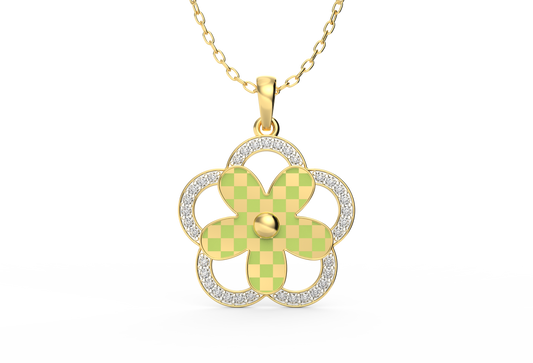 Blossom Siesta Lab Diamond Pendant