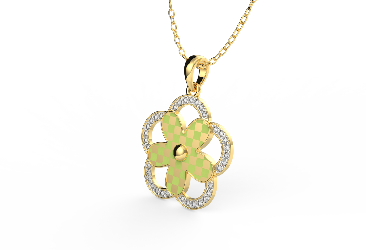 Blossom Siesta Lab Diamond Pendant