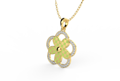 Blossom Siesta Lab Diamond Pendant