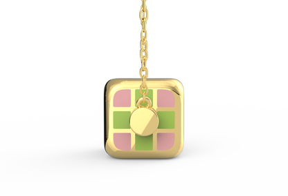 Quirky Cube Spinning Necklace
