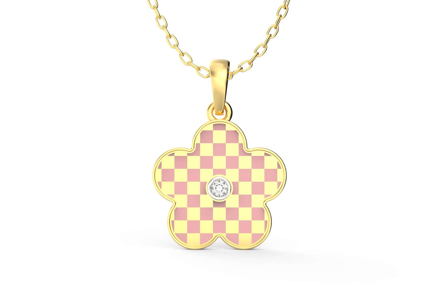 Rosé Blush Lab Diamond Necklace