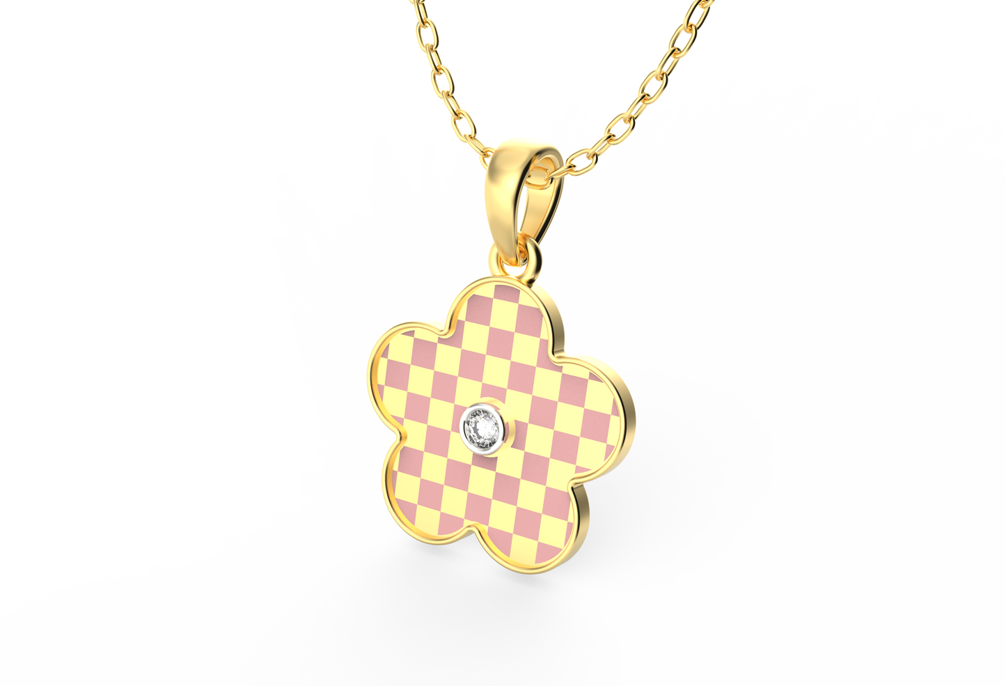 Rosé Blush Lab Diamond Necklace