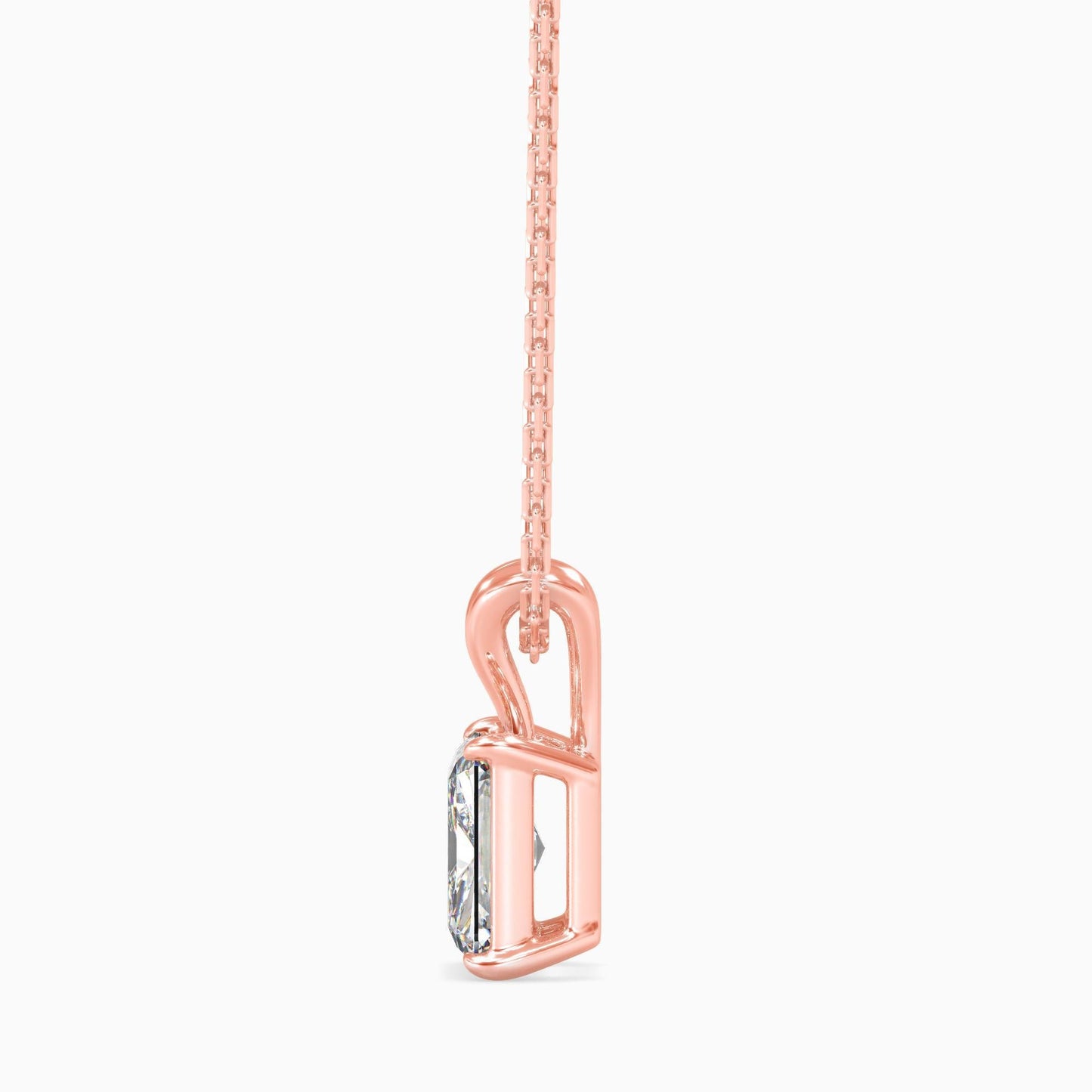 25 Cent Radiant Solitaire Pendant