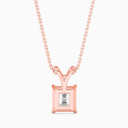 25 Cent Radiant Solitaire Pendant