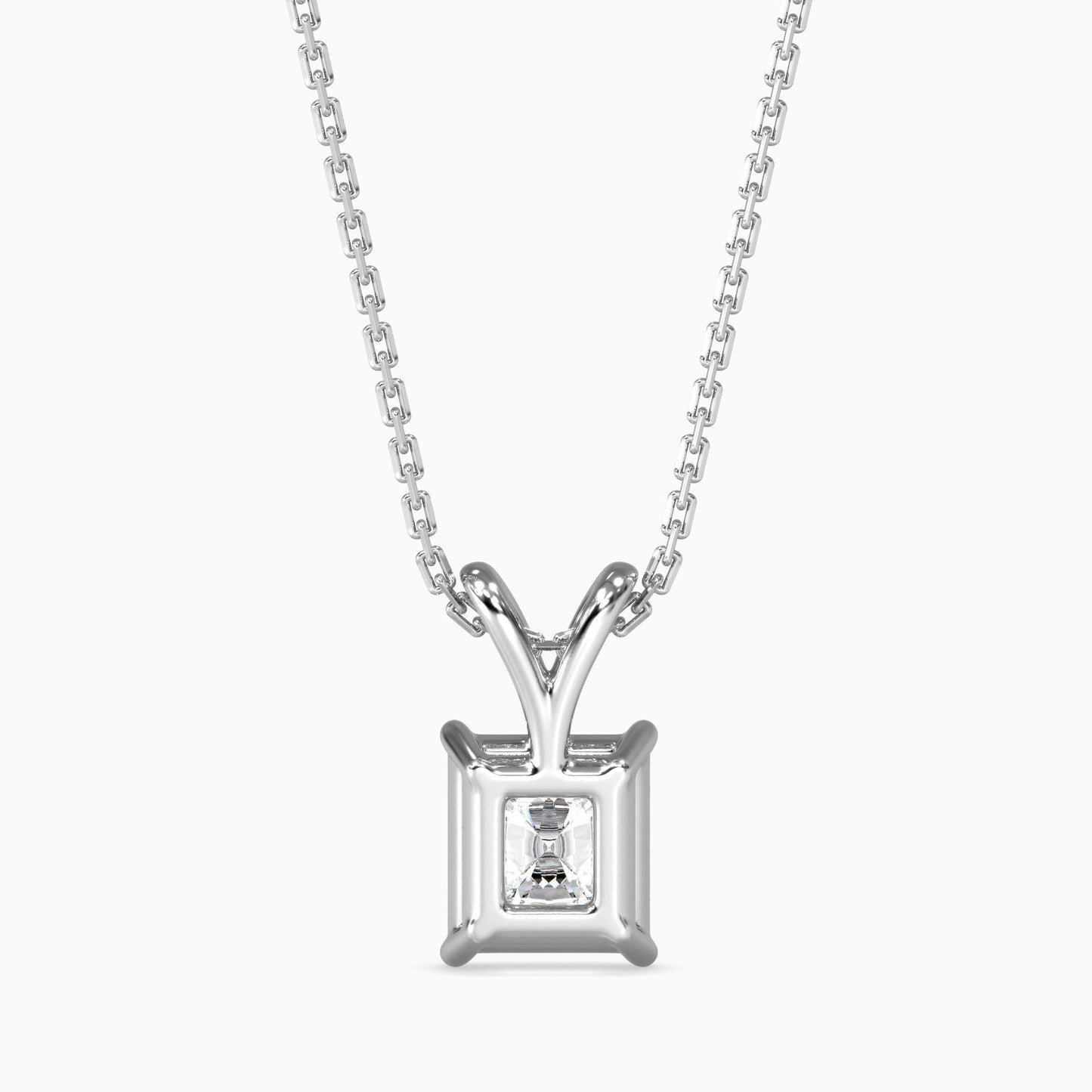 25 Cent Radiant Solitaire Pendant