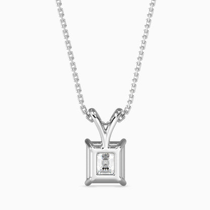 25 Cent Radiant Solitaire Pendant
