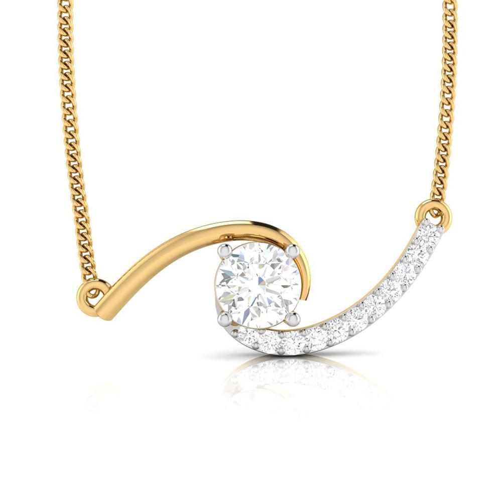Effortless Glow Solitaire Diamond Pendant (With Chain)