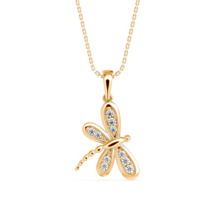 Eternal Flutter Diamond Pendant (With Chain)