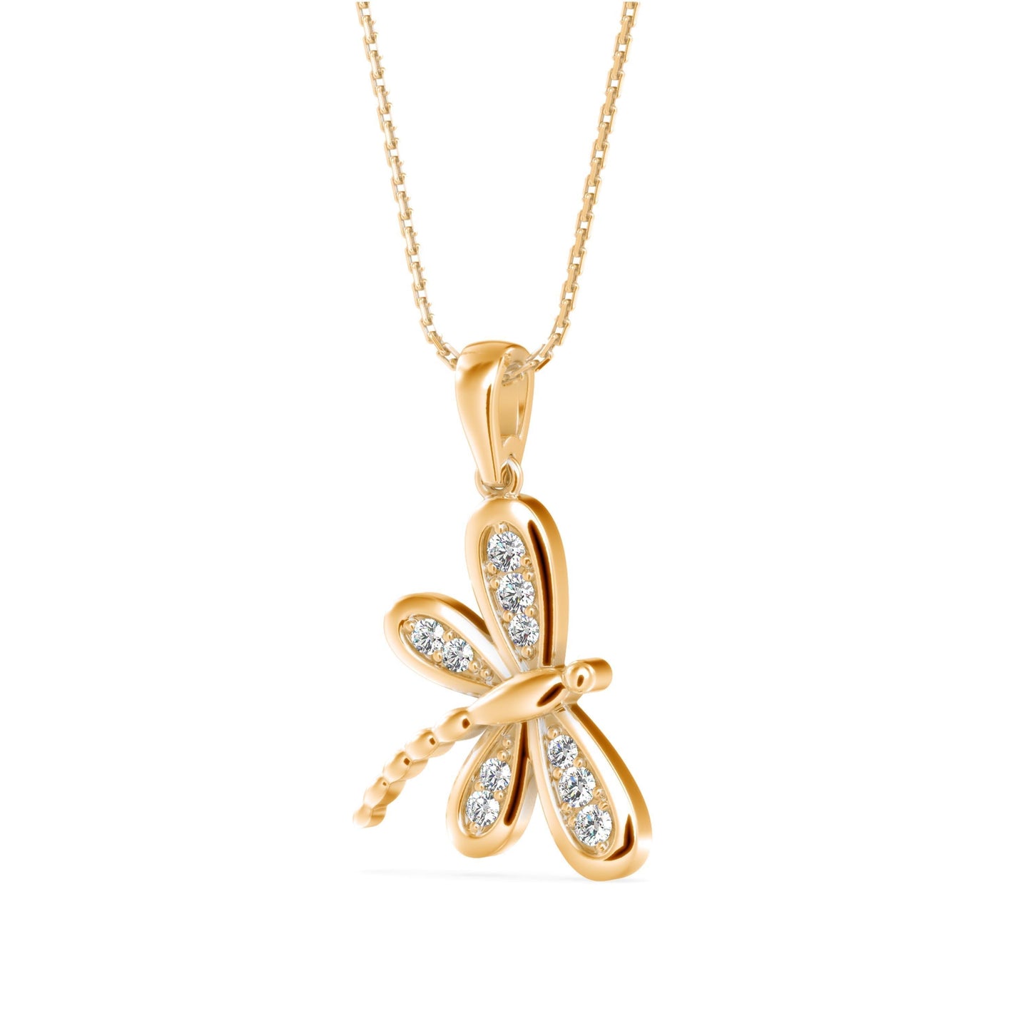 Eternal Flutter Diamond Pendant (With Chain)