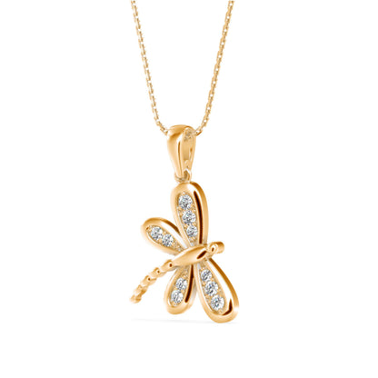 Eternal Flutter Diamond Pendant (With Chain)