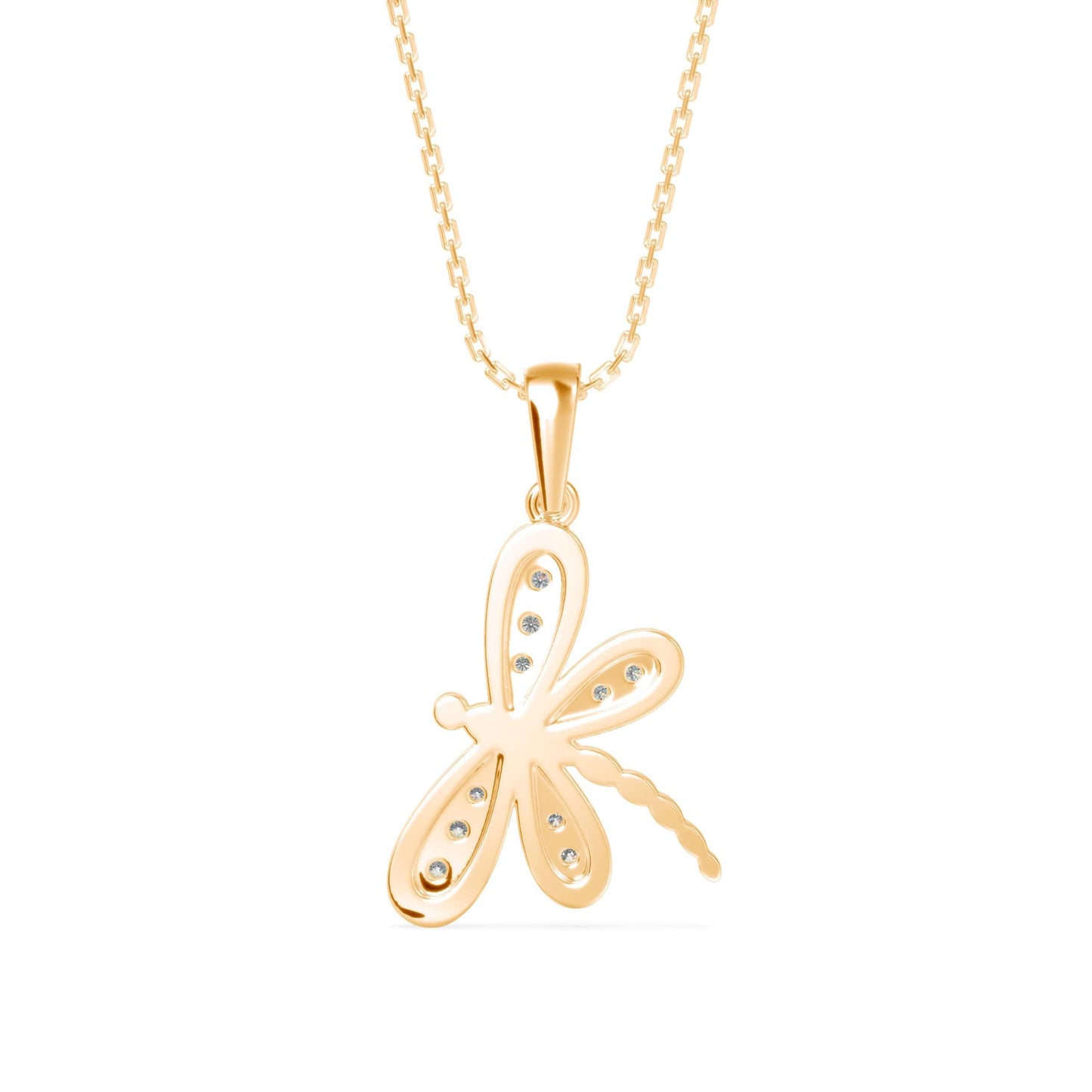 Eternal Flutter Diamond Pendant (With Chain)