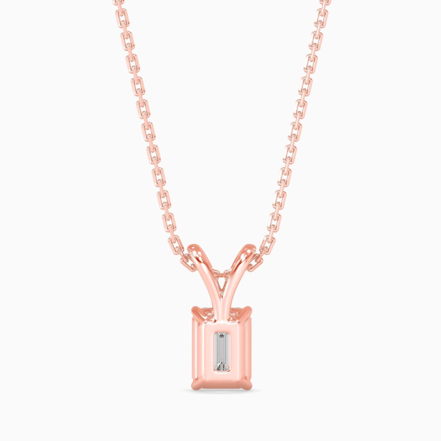 50 Cent Emerald Solitaire Pendant