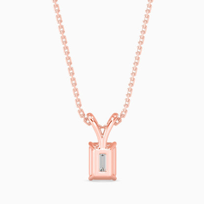 50 Cent Emerald Solitaire Pendant