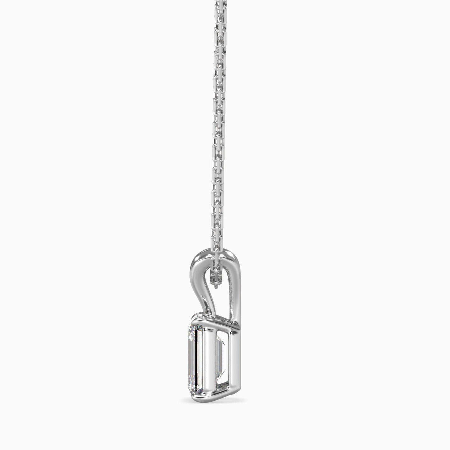 50 Cent Emerald Solitaire Pendant