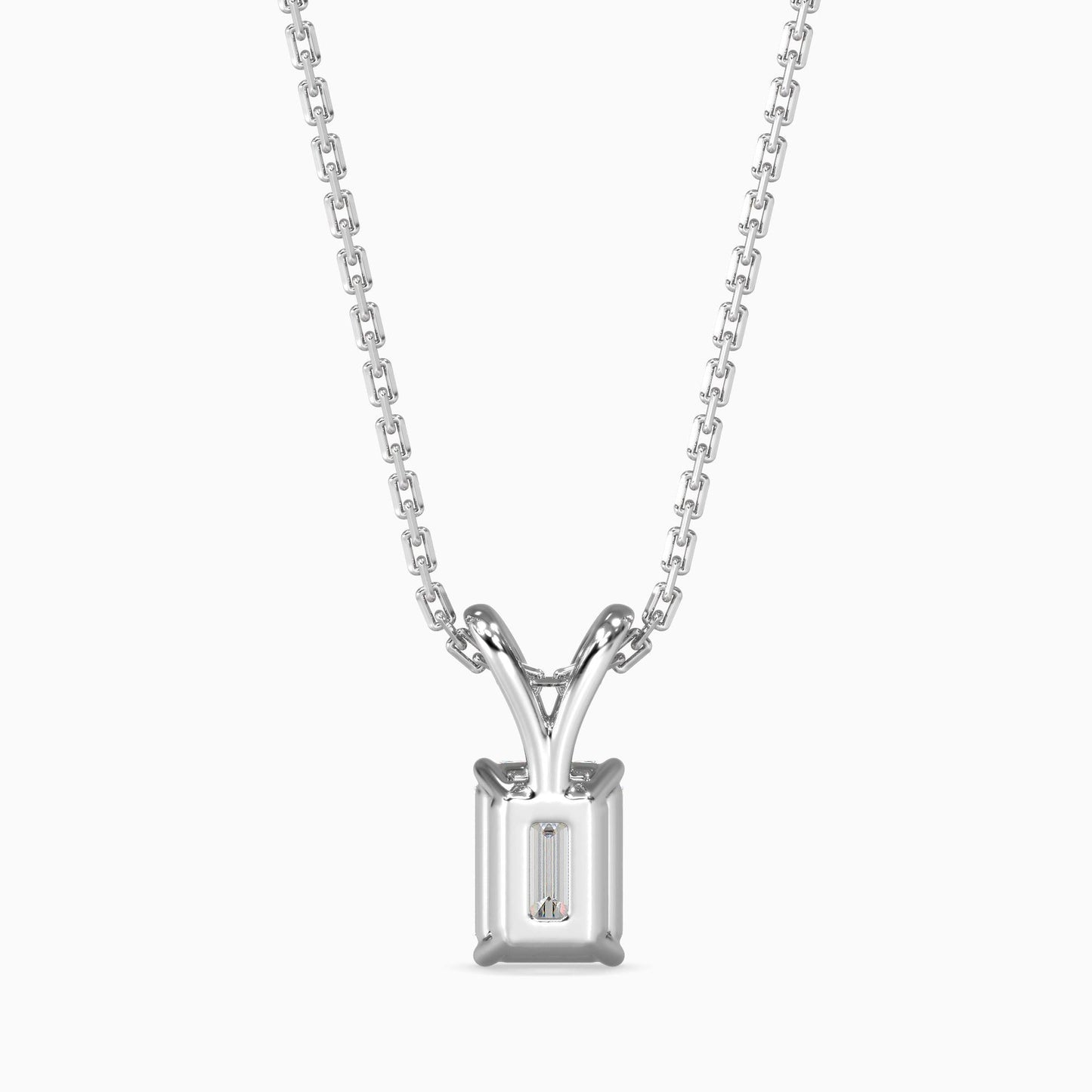 50 Cent Emerald Solitaire Pendant