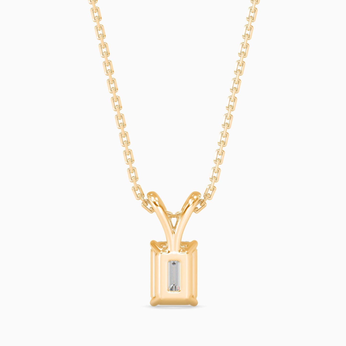 50 Cent Emerald Solitaire Pendant
