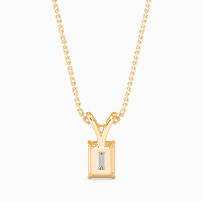 50 Cent Emerald Solitaire Pendant