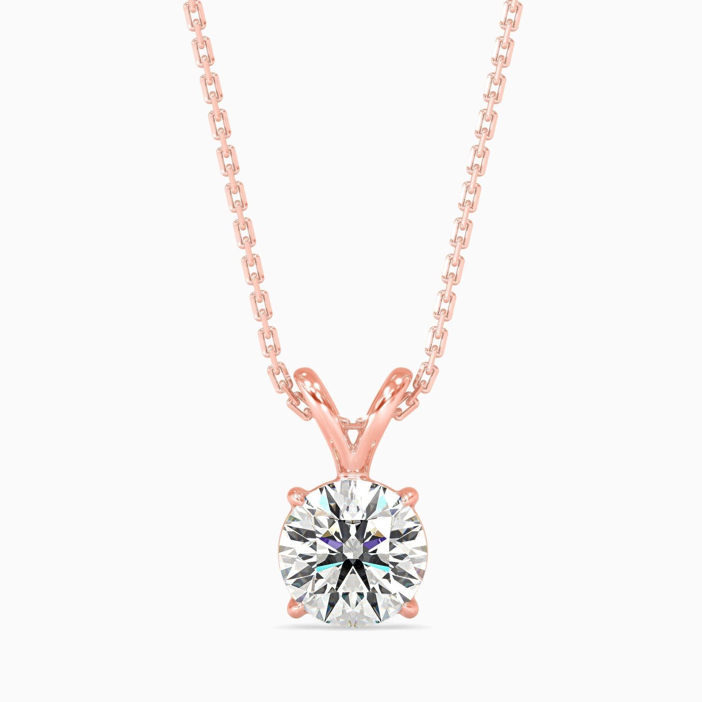 50 Cent Classic Solitaire Pendant (With Chain)
