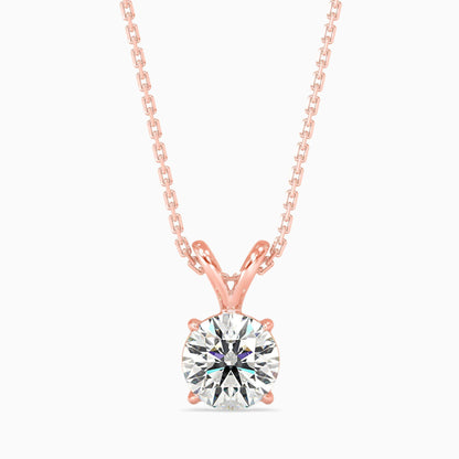 50 Cent Classic Solitaire Pendant (With Chain)