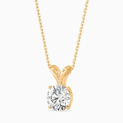 50 Cent Classic Solitaire Pendant (With Chain)