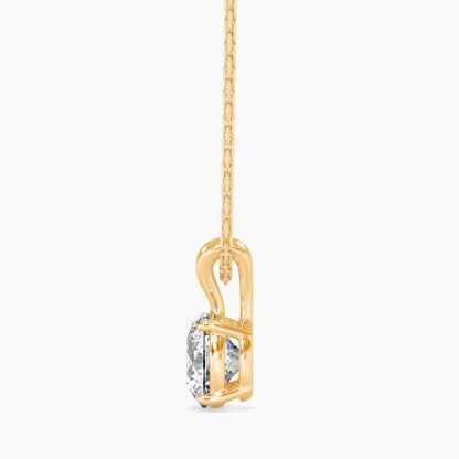 50 Cent Classic Solitaire Pendant (With Chain)
