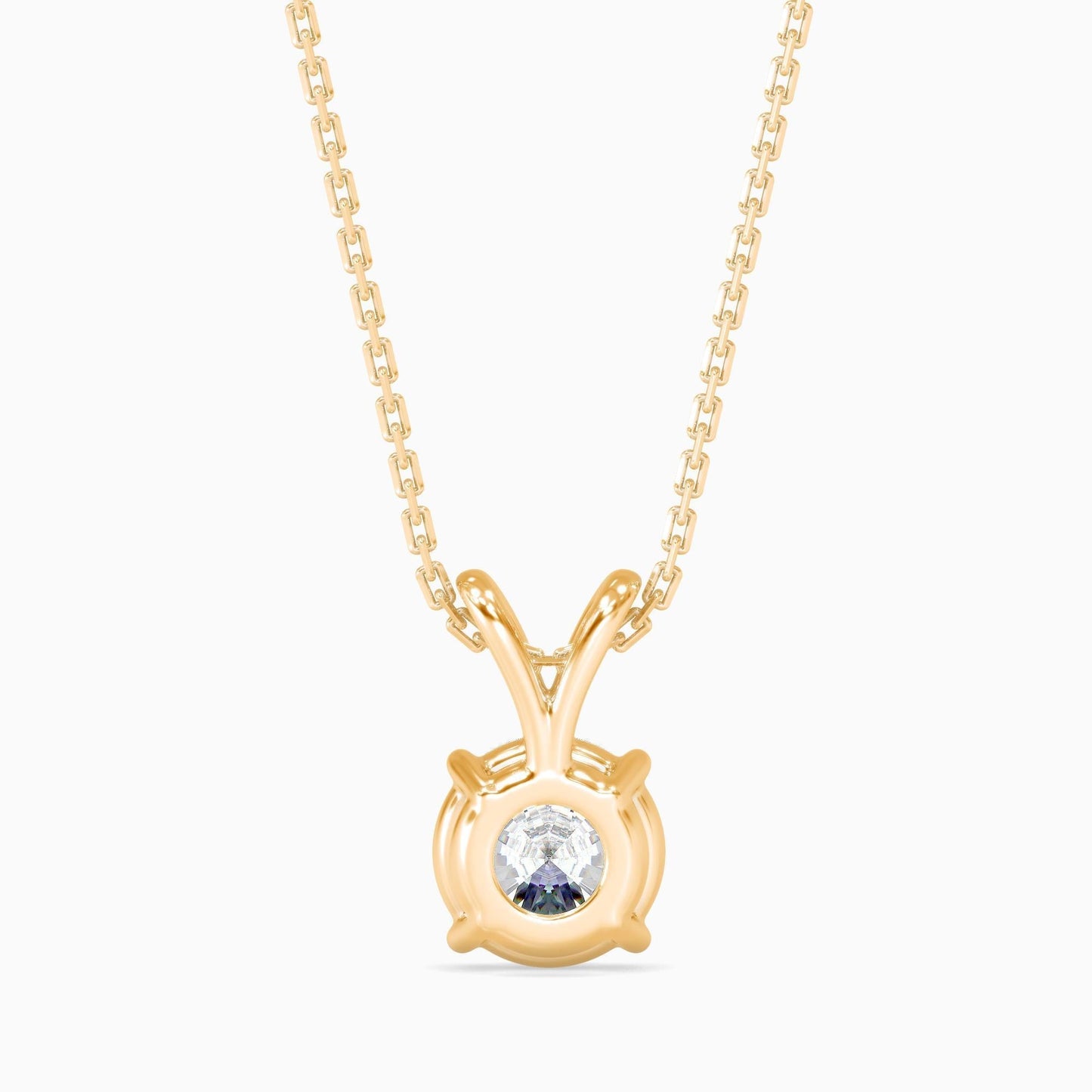 50 Cent Classic Solitaire Pendant (With Chain)